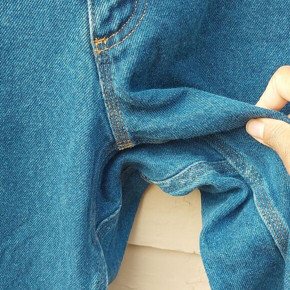 Duluth Trading Reinforced Hems Blue All Cotton Men's Jeans Size 44×30 - Picture 5 of 10